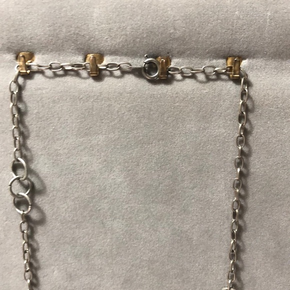 Oxidized Silver Colored Long Necklace& Earrings - Picture 5 of 6